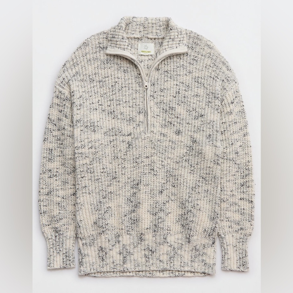 Offline by Aerie Chillside Quarter Zip Sweater